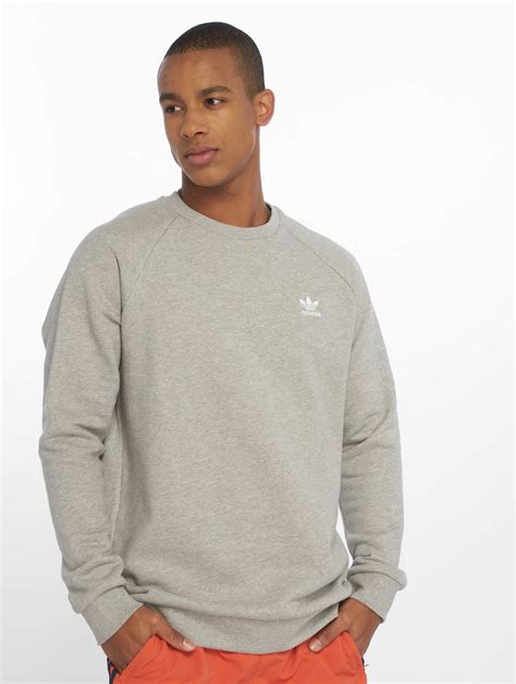 adidas pullover herren grau ohne kapuze seitliches logo|graue Sweatshirts für Herren .